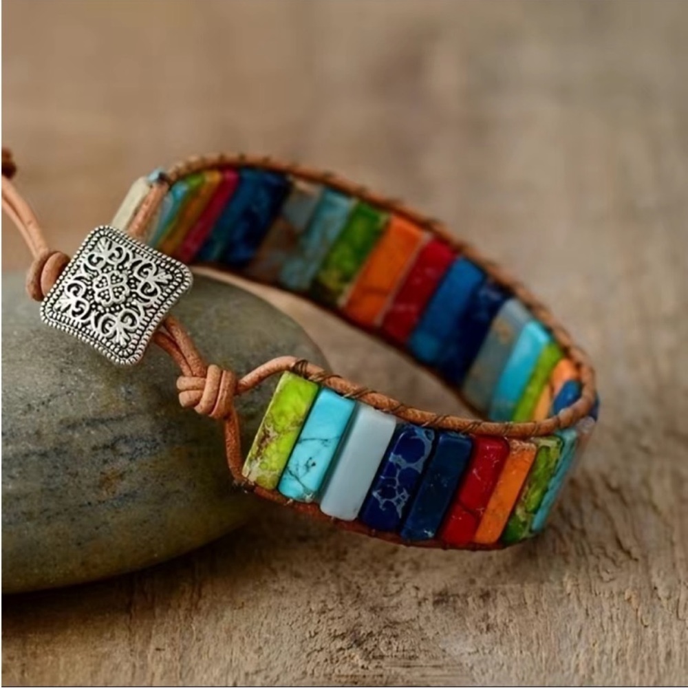Modern Boho Natural Stone Bracelet